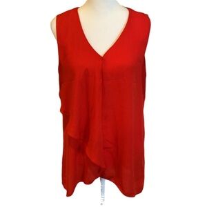Vince Camuto Dress tank. Size M. Red (w/ orange hue) color. Pretty!